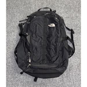 The North Face Melinda Official Retro Black Backpack Hiking Outdoors Travel